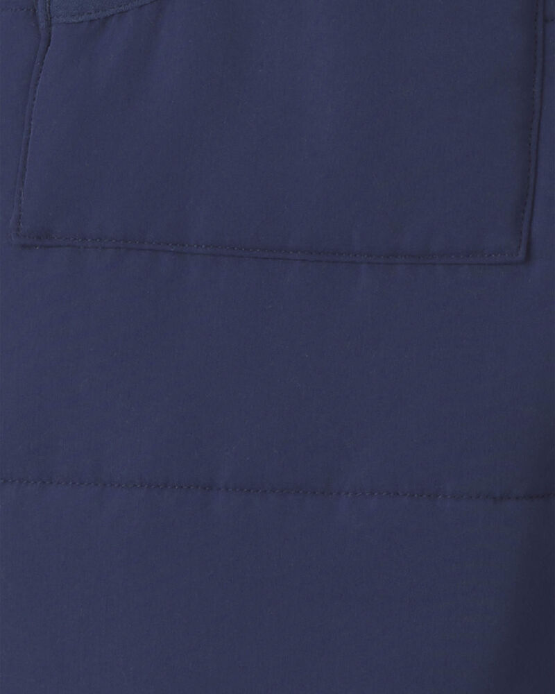 Baby Boy Solid Quilted Pramsuit- Navy
, image 3 of 3 slides