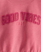 Kid Oversized Graphic Sweatshirt - Pink, image 3 of 4 slides