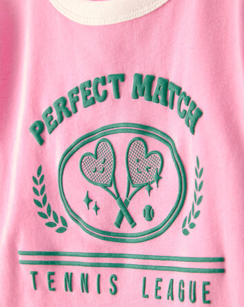 Filles - Haut de sport tennis &laquo;Perfect Match&raquo; - Rose, 