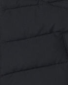 Toddler Girl Sleek Bubble Urban Jacket- Black, image 3 of 4 slides