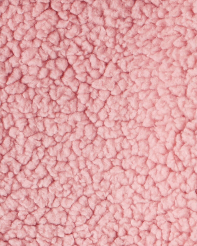 Baby Girl 3-Piece Bear Sherpa Long-Sleeve Bodysuit & Pant Set - Pink, image 4 of 5 slides