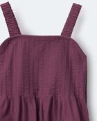 Toddler Girl Pleated Overalls - Mauve, image 6 of 6 slides