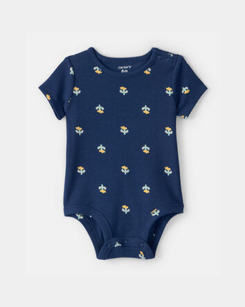B&eacute;b&eacute; fille - Cache-couche &agrave; imprim&eacute; floral - Bleu, 