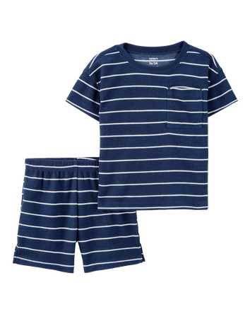Toddler Striped Loose Fit 2-Piece Pyjamas, 