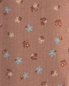 Toute-petit fille - Ensemble 2 pi&egrave;ces haut en molleton et pantalon &agrave; motif floral &ndash; Brun, image 3 sur 4 diapositives