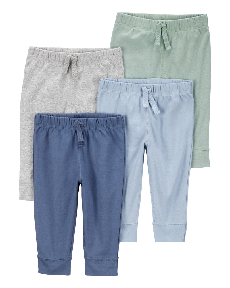 Baby 4-Pack Pull-On Pants, image 1 of 7 slides