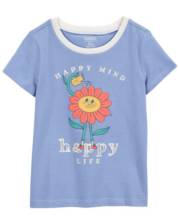 T-shirt imprimé Happy mind, 