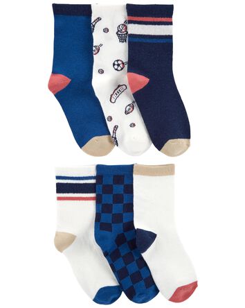 6-Pack Sports Socks, 