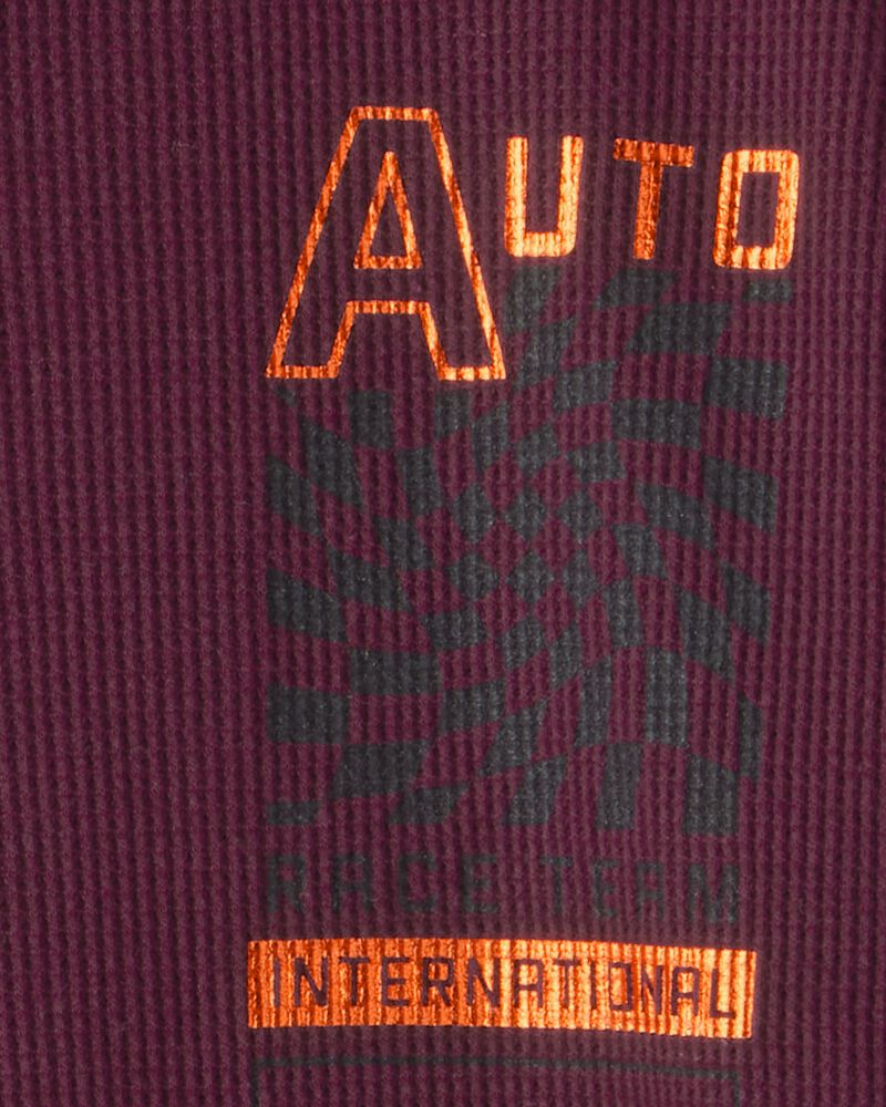 Boys Racing Long-Sleeve Graphic Tee - Red, image 2 of 3 slides