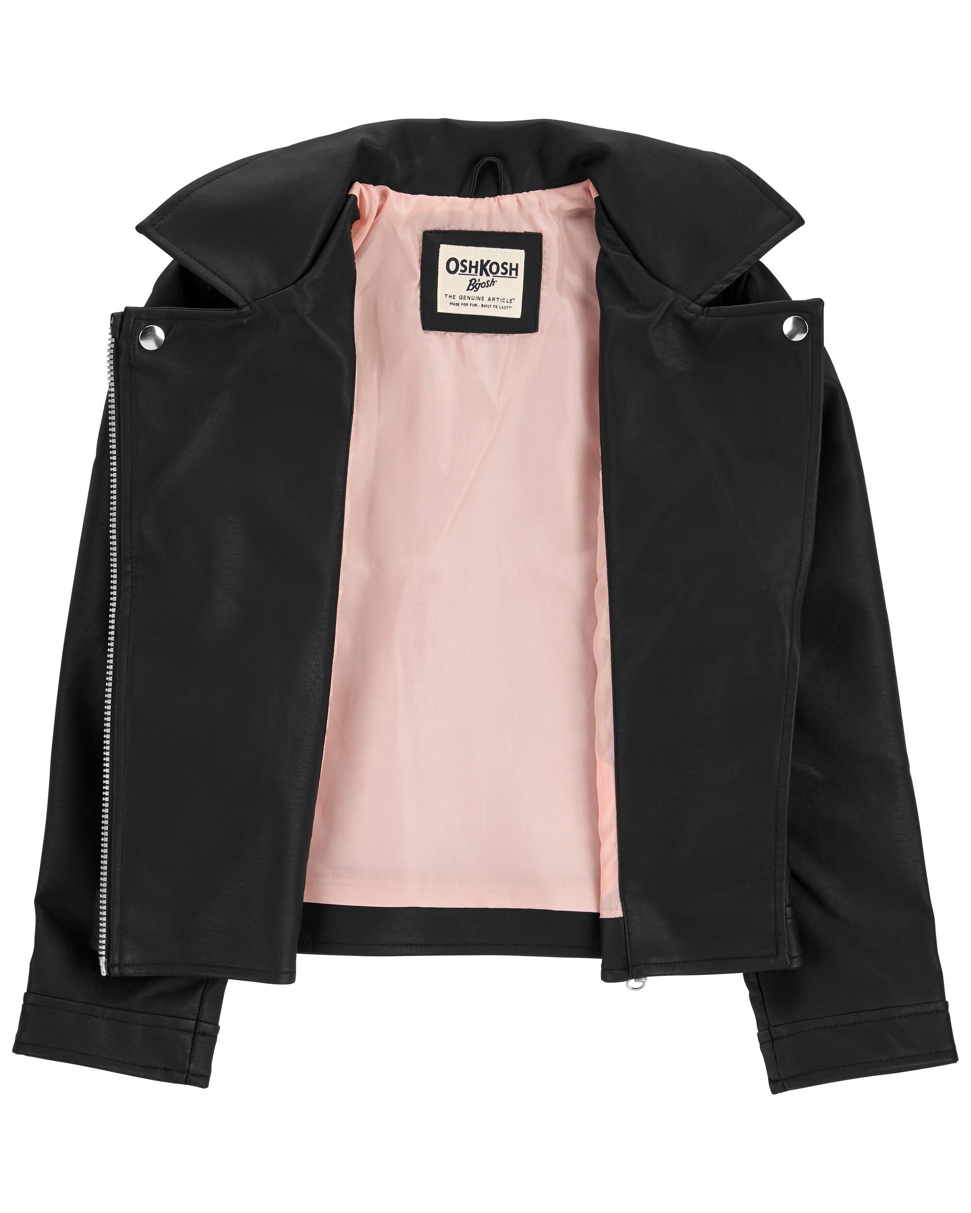 Girls genuine leather jacket online