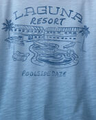 Gar&ccedil;ons - T-shirt &agrave; effet ombr&eacute; et imprim&eacute; &laquo;Poolside&raquo; - Bleu, image 4 sur 4 diapositives