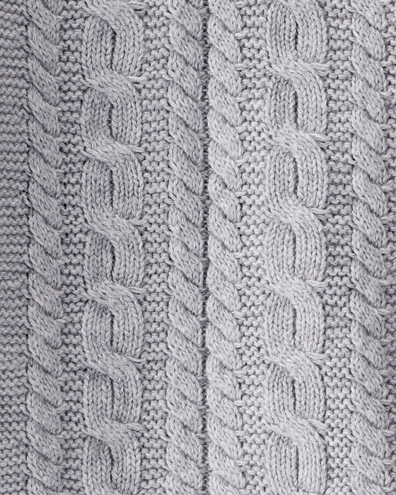 Baby Organic Cotton Cable Knit Sweater Set, image 3 of 5 slides