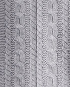 Baby Organic Cotton Cable Knit Sweater Set, image 3 of 5 slides