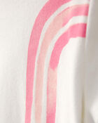 Girls Rainbow Graphic Tee - Ivory, image 2 of 4 slides