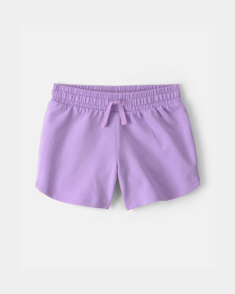 Filles - Short en jersey bouclette - Mauve, image 1 sur 3 diapositives