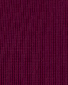 Kid Solid Thermal Long-Sleeve Shirt - Burgundy, image 2 of 3 slides