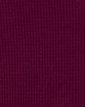 Kid Solid Thermal Long-Sleeve Shirt - Burgundy, 