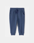 Baby Boy French Terry Joggers - Blue, image 1 of 4 slides