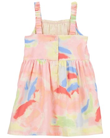 Watercolor Sleeveless Dress, 
