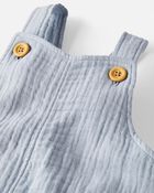 Baby Organic Cotton Gauze Shortall, image 3 of 5 slides