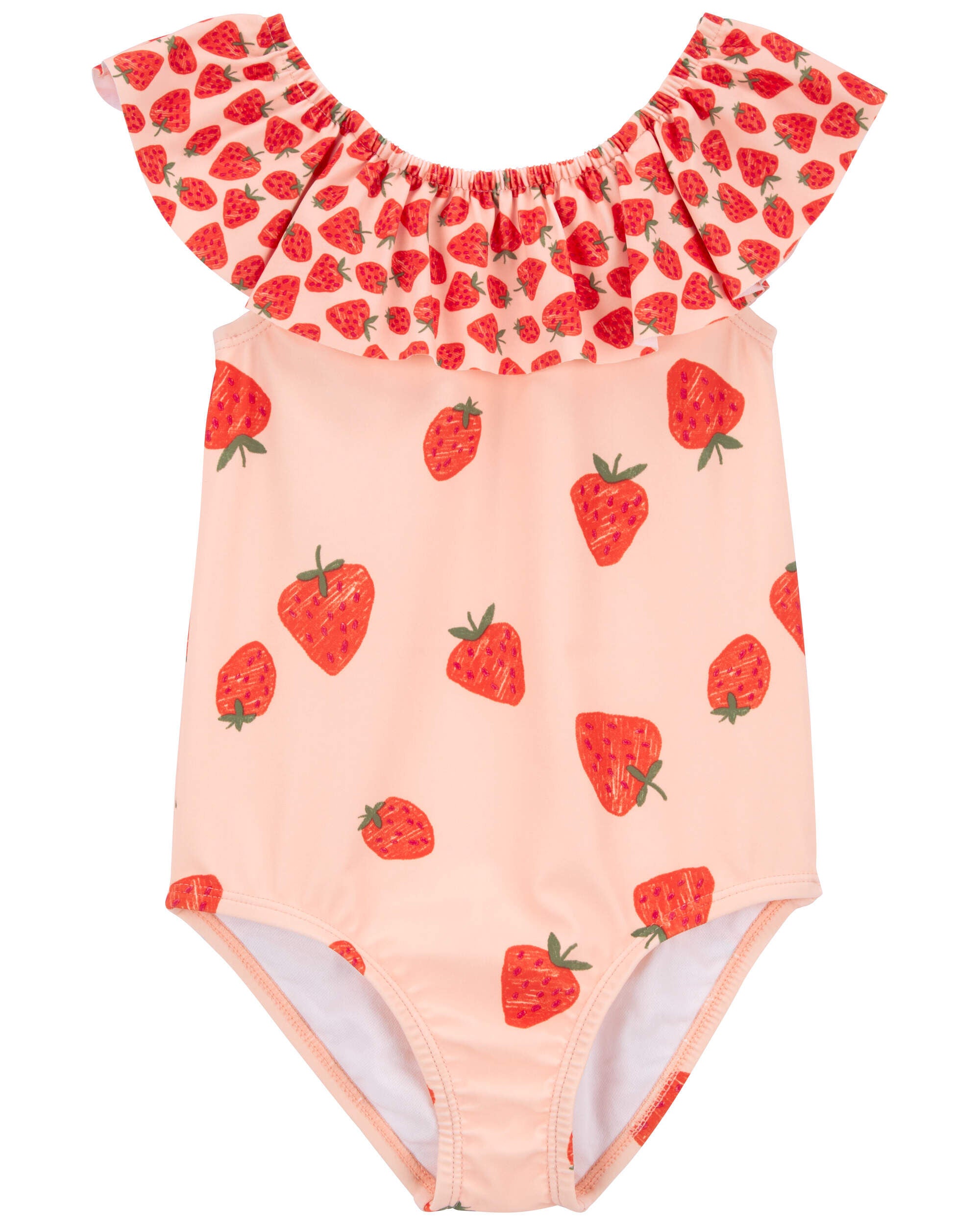 Pink Toddler Strawberry 1 Piece Swimsuit Carter s Oshkosh Canada