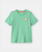 Tout-petit gar&ccedil;on - T-shirt &agrave; imprim&eacute; crabe - Vert, image 1 sur 3 diapositives