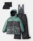 Gar&ccedil;ons - Habit de neige 2 pi&egrave;ces Taslan de couleurs contrastantes, image 1 sur 13 diapositives