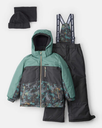 Garçons - Habit de neige 2 pièces Taslan de couleurs contrastantes, 