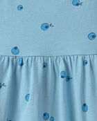 Toddler Girl Blueberry Sleeveless Dress - Blue, image 3 of 4 slides