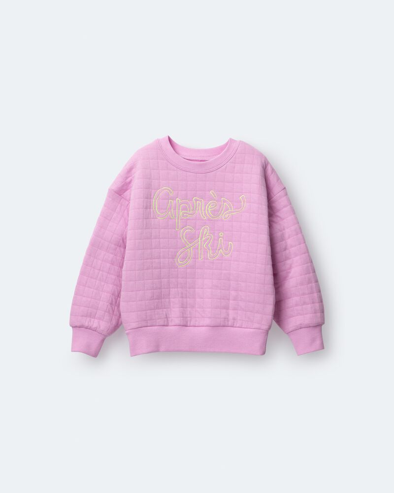 Tout-petit fille - Chandail &agrave; manches dolman &laquo;Apr&egrave;s Ski&raquo; - Lilas, image 2 sur 6 diapositives