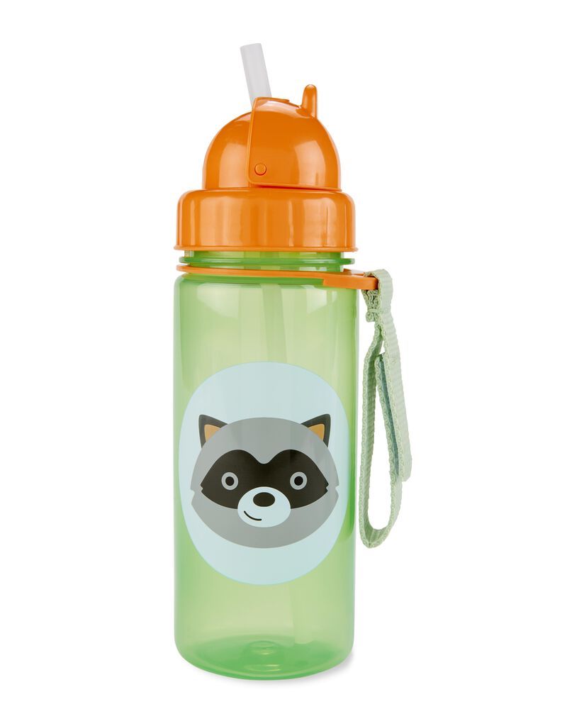 Bouteille ZOO &agrave; paille - 13 oz &mdash; Raton laveur, image 2 sur 2 diapositives