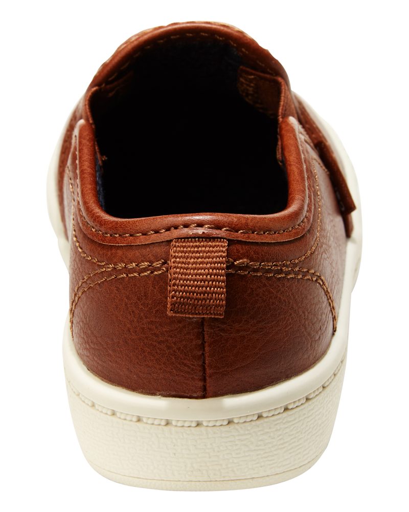 Toddler Faux Leather Casual Sneakers, image 3 of 5 slides
