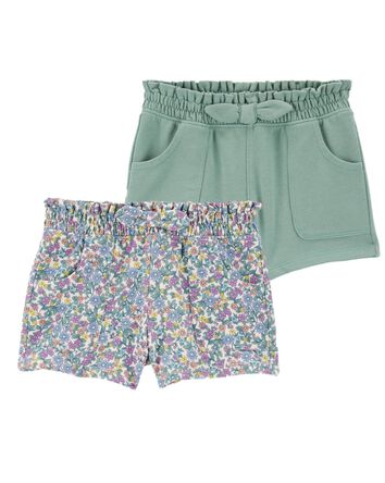 Toddler 2-Pack French Terry Pull-On Shorts, 