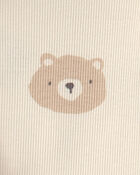 B&eacute;b&eacute; gar&ccedil;on - Ensemble 3 pi&egrave;ces &agrave; superposer en molleton teddy &agrave; motif ourson &ndash; Brun, image 5 sur 5 diapositives