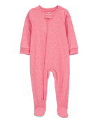 Toddler 1-Piece Hearts Fleece Footie Pyjamas
, image 1 of 4 slides