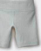 Toddler Girl Brooklyn Bike Shorts - Light Blue, image 6 of 6 slides