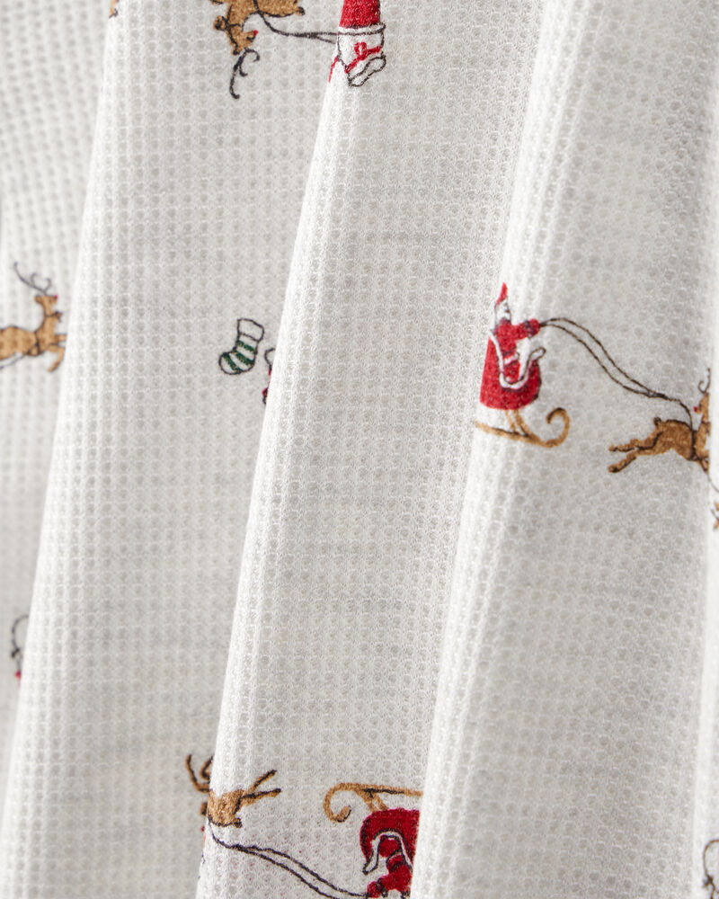 Baby 2-Piece Sleigh Print PurelySoft Tee & Pant Set - Grey, image 2 of 5 slides