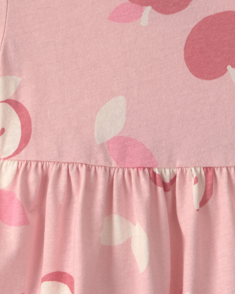 Baby Girl Apple Short-Sleeve Dress - Pink, image 3 of 4 slides