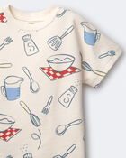 Tout-petit - T-shirt &agrave; manches chauve-souris, p&acirc;tisserie - Cr&egrave;me, image 6 sur 6 diapositives