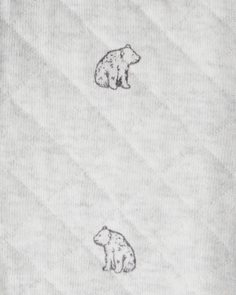 Bébé Ensemble 2 pièces cardigan et pantalon en coton biologique , image 3 sur 4 diapositives