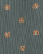Baby Boy 3-Pack Dog Striped Long-Sleeve Multipack Bodysuits - Brown/Green, image 2 of 5 slides