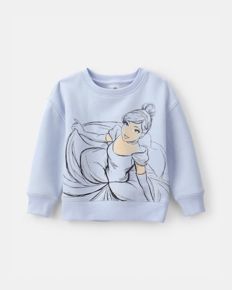 Toddler Girl Disney&copy; Cinderella Fleece Pullover Sweatshirt - Blue, image 1 of 3 slides