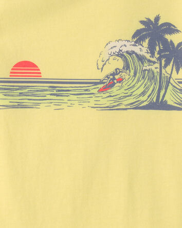 Boys Beach Graphic Tank - Yellow, 