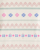 Baby Girl 4-Pack Bow Print Long-Sleeve Multipack Bodysuits - Blue/Pink/White, image 4 of 6 slides