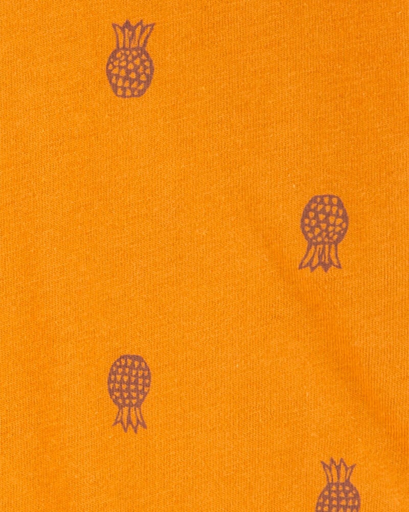 Baby 2-Piece Pineapple Polo Bodysuit & Short Set, image 2 of 3 slides
