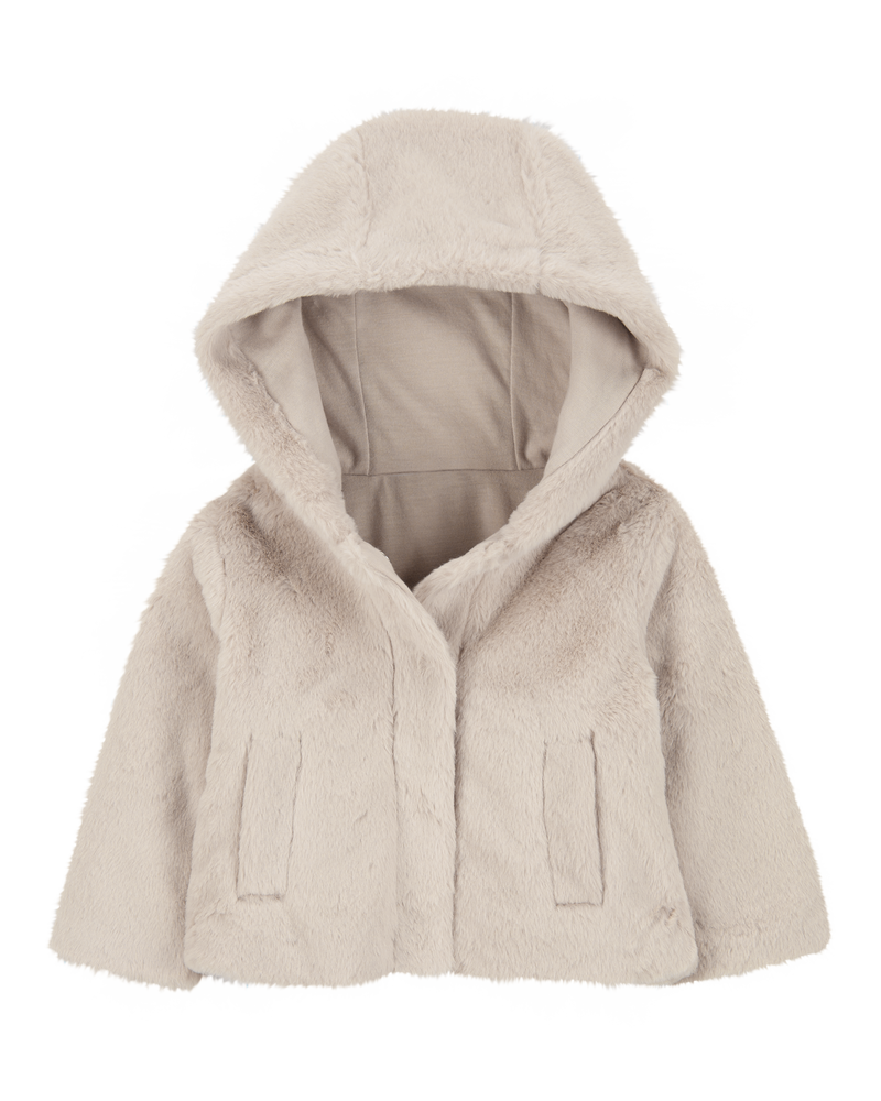 Baby Girls Baby Faux Fur Hooded Jacket 12M Carter s