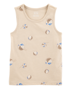 Toddler Beach Ball Graphic Tank - Tan, image 1 of 3 slides