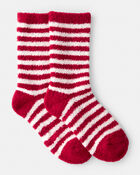 Kid Striped Crew Socks - Red/White, image 1 of 2 slides