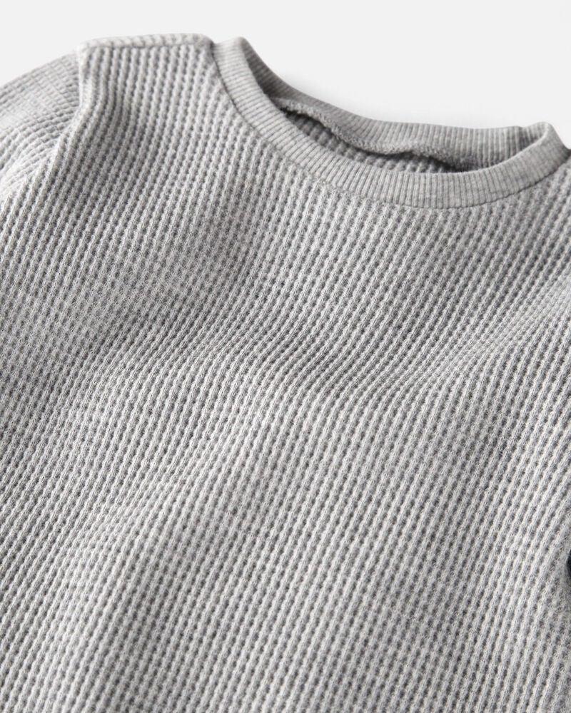 Baby 3-Pack Waffle Knit T-Shirts Made with Organic Cotton, image 2 of 6 slides