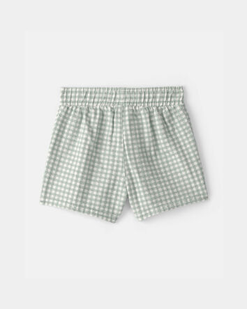 Baby 2-Piece Gingham Top & Short Set - Green, 